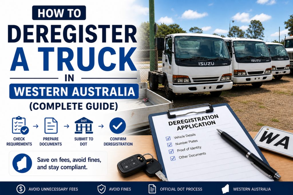 Deregister a Truck Western Australia
